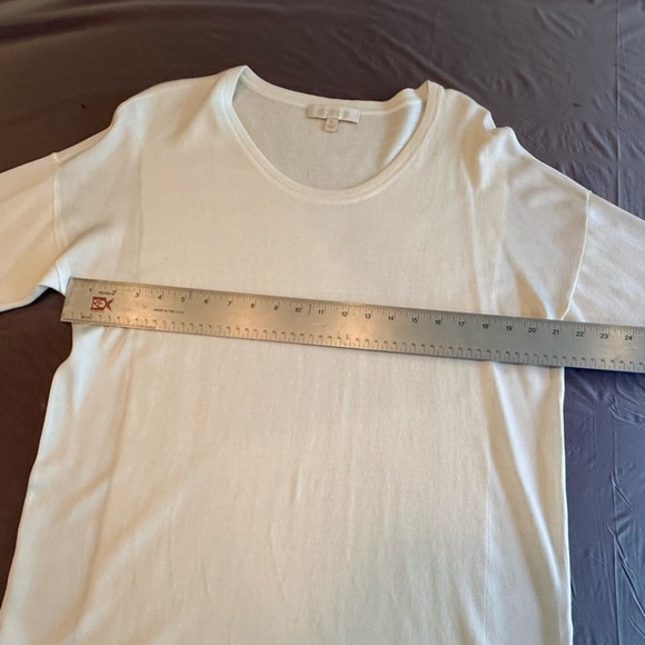 Etcetera by Carlisle Ivory Long Sleeve Lightweight Silk Blend Sweater Size XL - Picture 9 of 11